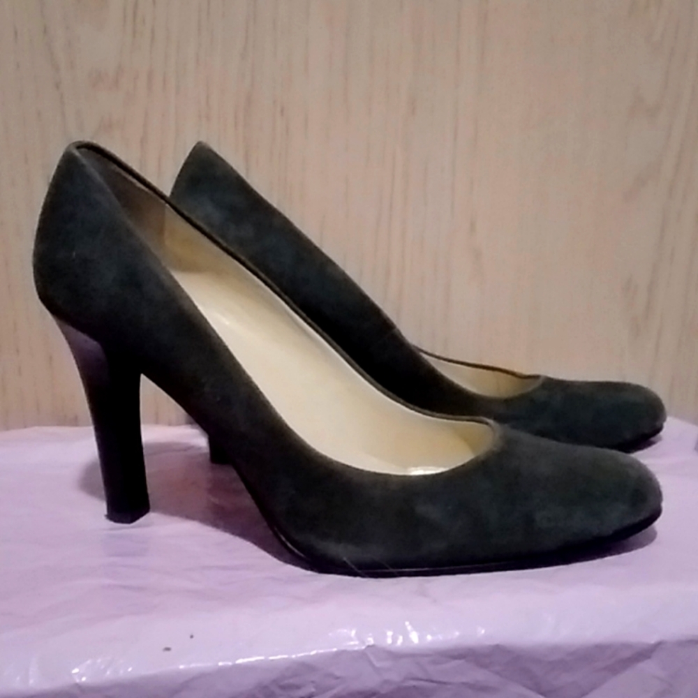 Ralph Lauren 3.75" heels suede Shoes sz 8,5B